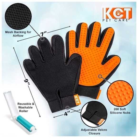 Pets Care Grooming Gloves - Picture 4 of 8